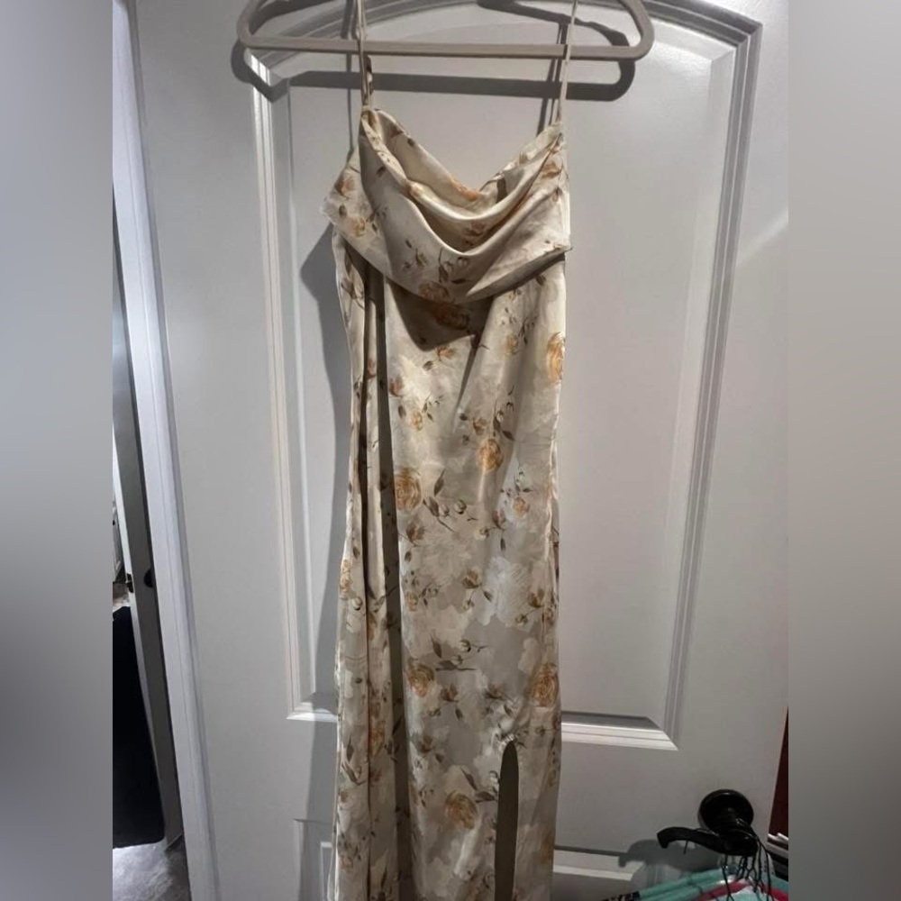 Petal & Pup Cream Floral Midi Dress